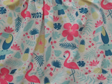 Load image into Gallery viewer, Tropical Pink Flamingo Girls Dress
