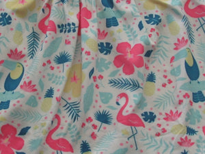 Tropical Pink Flamingo Girls Dress